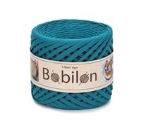 T-Shirt Yarn Ball - 3-5 mm Organic Cotton Jersey for Crochet, Knitting, Macrame, DIY Crafts - Soft Textile Ribbon - Deep Ocean