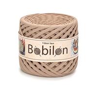 T-Shirt Yarn for Crocheting, Knitting Yarn Fabric Cloth, T-Shirt Yarn 110 Yards for Macrame, Hand DIY Bag Basket Cushion Projects 5-7 mm Caramel