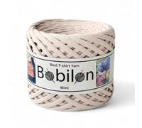 T-Shirt Yarn for Crocheting, Knitting Yarn Fabric Cloth, T-Shirt Yarn 110 Yards for Macrame, Hand DIY Bag Basket Cushion Projects 5-7 mm Ivory