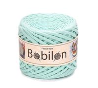 T-Shirt Yarn for DIY Crocheting, Knitting, Macrame Projects 100% Cotton eco Friendly Quality Thread with a Constant Thickness 5-7 mm Mint