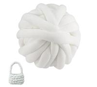 T-Shirt Yarn - Giant Yarn for Blanket Pillow DIY, Arm Knitting Spun Fiber | Polyester Cotton, 1 Roll(20 Yards) Arm Knitting Thread for Chunky Blanket Pets House Doormats Cushions, Pillows DIY