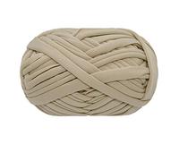 T-Shirt Yarn Knitting Yarn Fabric Crochet Cloth for Summer Hand DIY Bag Blanket Cushion Crocheting Projects 100g (#22 Light Beige)