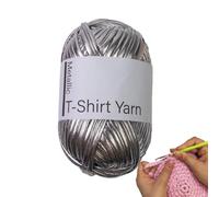 T Shirt Yarn - Shiny Crochet Knitted Fabric T Shirt, Home Decor With Handmade Bag Baskets | Fabric For Beginners At Unc
