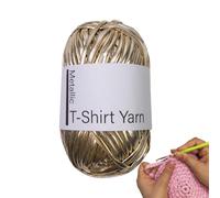 T Shirt Yarn - Shiny Crochet Knitted Fabric T Shirt, Home Decor With Handmade Bag Baskets | Fabric For Beginners At Unc