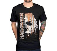 T Shirts Fashion Men's Halloween Mask and Drips T-Shirt Movie Film Michael Myers Jamie Lee Curtis Black XL