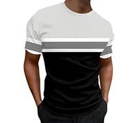 T-Shirts for Men, Summer Shirts, Striped T-Shirts, Men's Sports Polo Shirt, Basic Tops, Streetwear Gifts for Dad, Friend, Men, Gift Father's Day, black, XXL