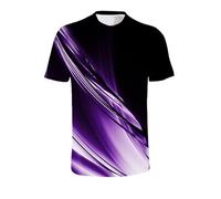 T Shirts for Men UK Casual Short Sleeve Crewneck Printed Stylish Basic Classic Summer Shirt Breathable Lightweight Loose Fit Sport Running Tshirt Work Out Comfy Daily T-Shirt Tees Purple