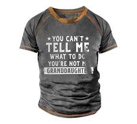 T Shirts for Men Uk Crew Neck Pattern Printed Holiday Shirt Breathable Running Tops Comfortable Vacation Loose Graphic Tees Papa