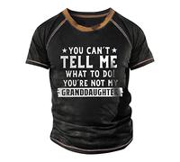 T Shirts for Men Uk Crew Neck Pattern Printed Holiday Shirt Breathable Running Tops Comfortable Vacation Loose Graphic Tees Papa