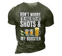 T Shirts for Men Uk Crew Neck Pattern Printed Holiday Shirt Loose Hawaiian Oversize Vacation Tops Vintage Casual Papa