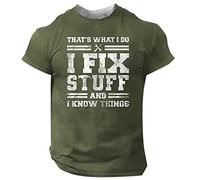 T Shirts for Men Uk Crew Neck Pattern Printed Vacation Tops Classic Compression Comfortable Custom Oversize Holiday Shirt Papa