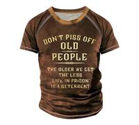 T-Shirts for Men - Uk Crew Neck Patterned Printed Hawaiian Shirts - Short Sleeve Comfortable Vacation Tops - Daddy Tops