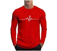 T-Shirts for Men UK Long Sleeve Designer T Shirt Smart Casual Round Neck Tshirt Graduated Colour Classic Fit Tee Shirts Breathable Graphic Tees Spring Mens Running Outfits