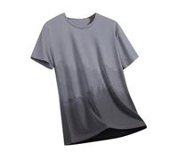 T Shirts for Men UK Rash Guards Breathable Ice Cooling Short Sleeved T-Shirt Round Neck Mesh Quick Dry Tee Shirts Casual Running Gym Sports Workout Blouse Summer Tops Clearance