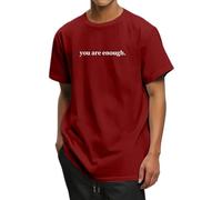 T Shirts for Men UK Summer Tops Dear Person Behind Me The World is A Better Place with You Hoodie Inspirational You are Enough Sweatshirt Motivational The Hop E Hoodie for Men (XL) Wine