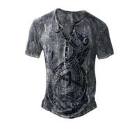 T Shirts for Men UK, Tshirts Men Summer,Norse Mythology Graphic Printed Soft Casual Gods Design T-Shirt Tee T-Shirts Tops
