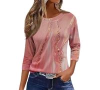 T Shirts for Women UK, White Short Sleeve Blouse Womens Purple Tops Tops for Women Trendy Summer Fashion 2025 Crewneck Floral Going Out Check Shirts UK Ladies Size 12 Womens Hawaiian(Pink1,XX-Large)