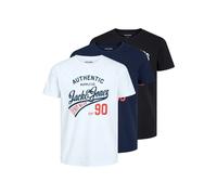 T-shirts Jack & Jones Than (x3) Noir M