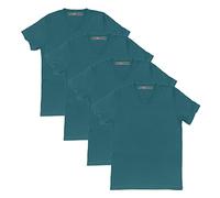 T Shirts Mens Plain 100% Cotton Regular Fit Tee - Pack of 4 (as8, Alpha, s, Regular, Regular, Dark Green)