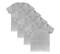 T Shirts Mens Plain 100% Cotton Regular Fit Tee - Pack of 4 (as8, Alpha, s, Regular, Regular, Heather Grey)