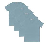 T Shirts Mens Plain 100% Cotton Regular Fit Tee - Pack of 4 (as8, Alpha, s, Regular, Regular, Sky Blue)