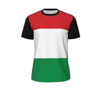 T-Shirts Short Sleeve Vintage Style Unisex T-Shirt Tee-Shirts Printed Crewneck Hungary National Flag Casual Sports Top Jersey Unisex