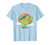 T-Shirts T-Rex Tyrannosaurus T Rex Dinosaur Riding Corgi Dog Tshirt, Black, XXL