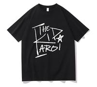 T-shirts The Kid LAROI Simple Casual Short Sleeve T-shirt Summer Cotton Tops Fashion Men's Women's Streetwear Vintage T-shirts-Black||M