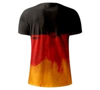T-Shirts Tops Blouses 2025 Men's Spring Summer Fashion Short T-Shirt with German Flag Print Casual Comfortable Short Sleeve Pink