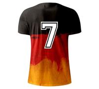 T-Shirts Tops Blouses 2025 Men's Spring Summer Fashion Short T-Shirt with German Flag Print Casual Comfortable Short Sleeve Light Purple