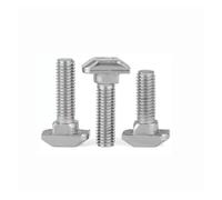 T-Slot Bolts,304 Stainless Steel T-Shaped Screw/T-Shaped Bolt M6 M8(10pcs M6X25)