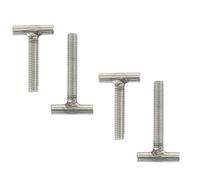 T-Slot Bolts,4pcs M8 30~150mm T-shaped Threaded Rod Clamping Cap Bolt GB37 304 Stainless Steel T-groove Screw(M8*120mm)