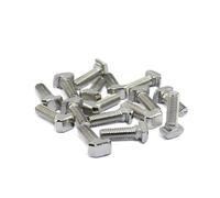 T-Slot Bolts,50pcs/lot M5 M6 M8 T Bolt Screws For Aluminum Profile Accessories T-screw T-shaped Hammer Bolt 20/30/40/45(50pcs M5x12)