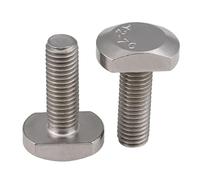 T-Slot Bolts,M5 M6 M8 M10 M12 304 Stainless Steel T-bolt T-shaped Screw Slot Bolts T-shaped Pressure Plate Screw(M8x452pcs)