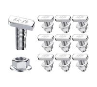 T-Slot Bolts Set, Stainless Steel Hammer Head T Screws, Heavy-Duty Hardware Fasteners for Track Systems, Automotive Roof Rack, Workbench, Machinery Assembly & Workshop Use