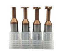 T Slot End Mill, HRC60 T Slot Keyseat Milling Coated Solid Carbide End Mill 2-20mm 1pcs
