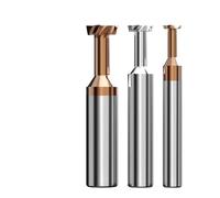 T Slot End Mill, T Slot Milling Coated Carbide HRC55 End Mill Alloy Tungsten Steel Slotting Bits 1pcs