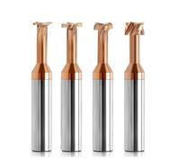 T Slot End Mill, T Slot Milling Coated Metal Steel Machining Tool Solid Carbide T Groove End Mill 1pcs