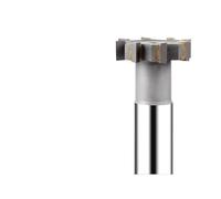 T Slot End Mill, Welded YG8 Alloy T-Slot Milling Cutters Tungsten Steel T-Shaped Meta T Type Carbide Groove End Mill