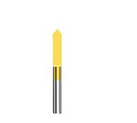 T Slot Milling Cutter 10pcs PCB Milling Cutter 45-90 Degree, 1/8" Shank V-Shape Engraving Bits, TiN Coated Carbide Bit for CNC Router(0.3mmX90)