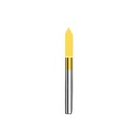 T Slot Milling Cutter 10pcs PCB Milling Cutter 45-90 Degree, 1/8" Shank V-Shape Engraving Bits, TiN Coated Carbide Bit for CNC Router(0.3mmX60)