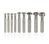 T-Slot Milling Cutter CNC Router Bit 8-20mm HSS End Mill for Metal Working Tool Tungsten Carbide End Milling(14x3x8x61)