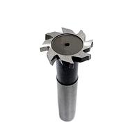 T Slot Milling Cutter For Metal HSS Woodruff Key Seat Router Bit Thickness 1-12mm Diameter 28-50mm(6mm,50D 20d 120L)