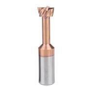 T Slot Milling Cutter TiCN Coated Carbide HRC55 End Mill Alloy Tungsten Steel Slotting Router Bits For Steel Aluminum(Aluminum,D12xH1)