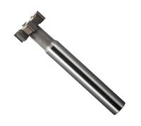 T Slot Milling Cutters - Inlaid Alloy Straight Shank Welded Edge Type for Cast Iron & Metal Processing, 1PCS(25d 12d 90l 6t 2mm)