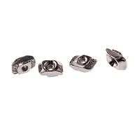 T Slot Nut,T-Slot Bolts,50PCS/Set M3/M4/M5 for 20/30/40/45 Series Slot T-Nut Sliding T Nut，Hammer Drop In Fasten Connector Aluminum Extrusion Profile Hammer Head(20 M4)