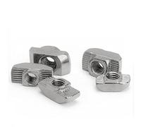 T Slot Nut,T-Slot Bolts, M3 M4 M5 M6 M8 T-nut T Nut,hammer Drop In Sliding Nut Fasten 1515 2020 2525 3030 4040 4545 Eu Aluminum Extrusion Hammer Head(20 m3 100pcs)