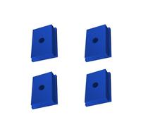 T-Slot Nuts, M6/M8 T-Track Sliding Nuts for T-Slot Rails - Aluminum T-Shaped Groove Nuts, Woodworking T-Slot Fasteners, CNC Machine Fixtures & Screw Channel Accessories (4, Blue, M8)