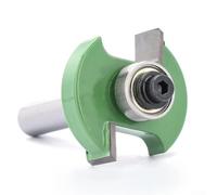T-Slot Router Bit 8mm Shank with Bearing Groove Cutter Woodworking Milling Tool 32mm Diameter Carbide Cutting Bit for Drawer Making Workshop(9.52mm)