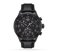 Tissot Chrono XL Vintage Men's Black Leather Strap Watch